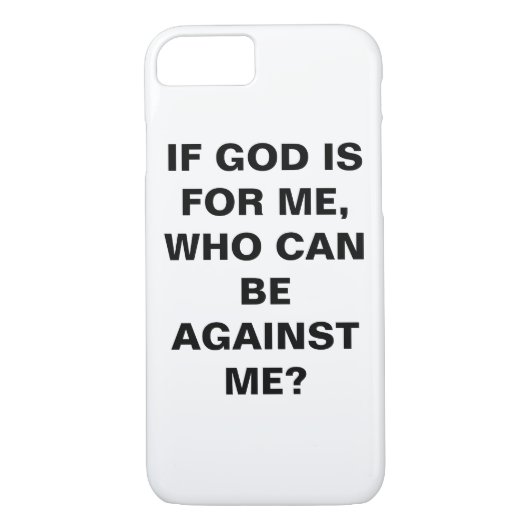 "Als God voor mij is..." Apple iPhone 8/7 Hoesje (Achterkant)