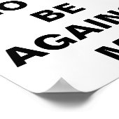 Als God voor mij is... Poster (Hoek)