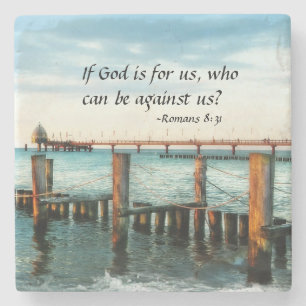 Als God voor ons is, kan hij tegen ons zijn, Romei Stenen Onderzetter
