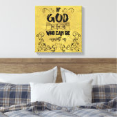  als God voor ons is KJV Bijbel Verse Canvas Afdruk (Insitu (Slaapkamer))