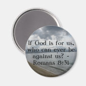 Als God voor ons is, wie kan er dan ooit tegen ons Magneet (Voorkant / Achterkant)