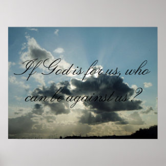 Als God voor ons is, wie kan tegen ons zijn? Poster