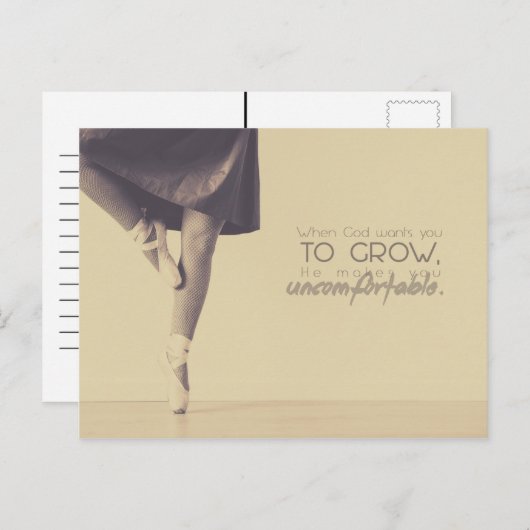 Als God wil dat je groeit Briefkaart (Voorkant / Achterkant)