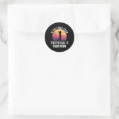 Als golf makkelijk was, zouden ze het je moeder Sp Ronde Sticker (Tas)