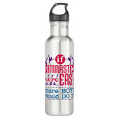 Als gymnastiek gemakkelijk grappige vrouwen meisje waterfles  (Voorkant)