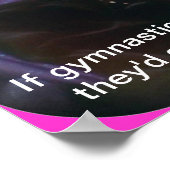 Als gymnastiek makkelijk was poster (Hoek)