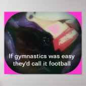 Als gymnastiek makkelijk was poster (Voorkant)
