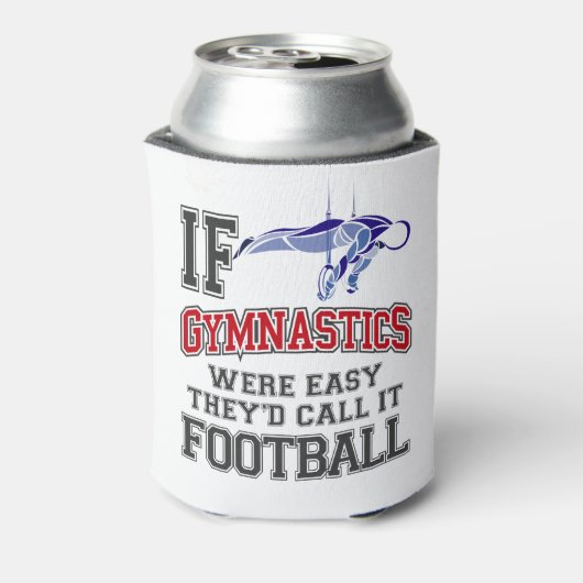 Als gymnastiek makkelijk was, zouden ze het Footba Blikjeskoeler (Blikje Achterkant)