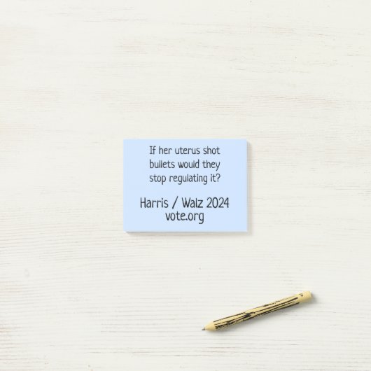 Als haar baarmoeder kogels schoot, noteert GOTV aa Post-it® Notes (Op bureau)