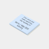 Als haar baarmoeder kogels schoot, noteert GOTV aa Post-it® Notes (Schuin)