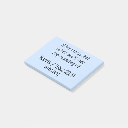 Als haar baarmoeder kogels schoot, noteert GOTV aa Post-it® Notes (Schuin)