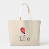 Als - half hart grote tote bag (Achterkant)