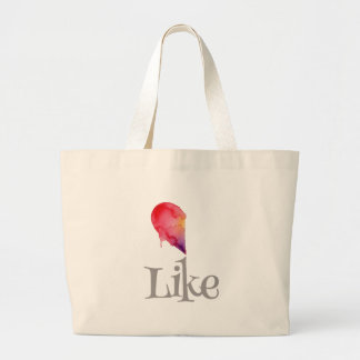 Als - half hart grote tote bag
