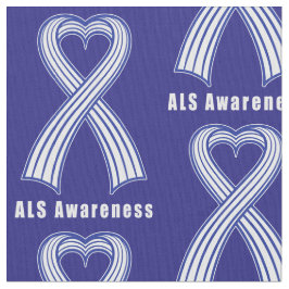 ALS Heart Ribbon of Hope Stof