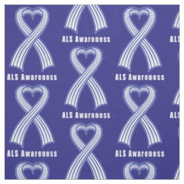 ALS Heart Ribbon of Hope Stof