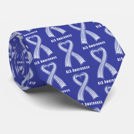 ALS Heart Ribbon of Hope Stropdas