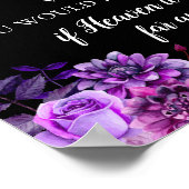 Als Heaven niet ver weg gedrukt was. Paars gedenkt Poster (Hoek)