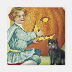 Als heksen overvloedig zijn met Halloween Magneet