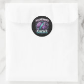 Als herinneringen vervagen ronde sticker (Tas)