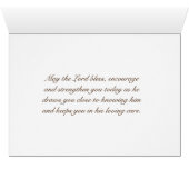 Als hertenbroek voor water Bijbel Psalm 42 Kaart (Binenzijde Horizontaal (Onderkant))