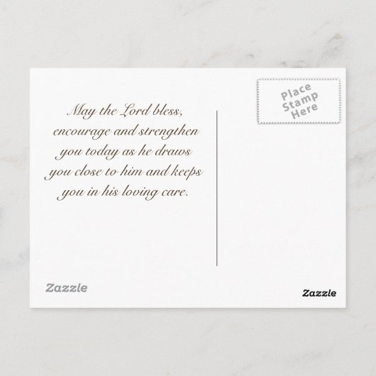 Als hertenbroekje voor water, Bijbel Psalm 42 Aang Briefkaart (Achterkant)