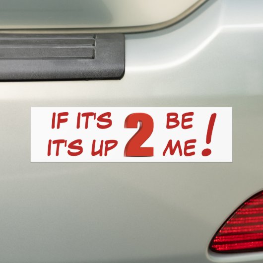 Als het 2 is, ben ik er 2. sticker (Op auto)