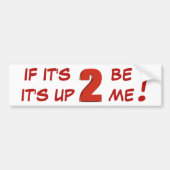 Als het 2 is, ben ik er 2. sticker (Voorkant)