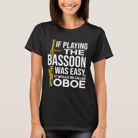 Als het afspelen van de bason gemakkelijk was zou t-shirt (Voorkant)