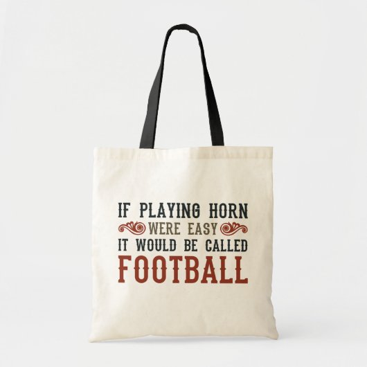 Als het afspelen van paarden gemakkelijk is tote bag (Voorkant)