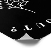 Als het allemaal lukt Floral Quote1 Poster (Hoek)