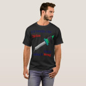 Als het als kip klinkt, hou je het verkeerd vast. t-shirt (Voorkant volledig)