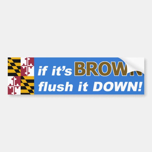 Als het Anthony Brown is voor Maryland Gouverneur. Bumpersticker (Voorkant)