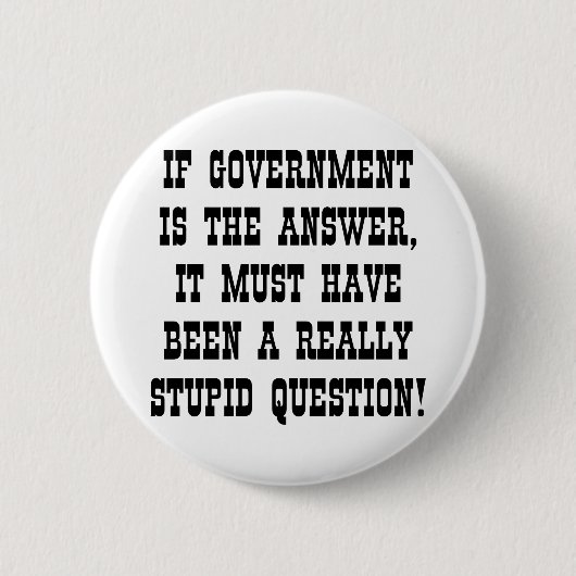 Als het antwoord van de overheid echt stoutmoedige ronde button 5,7 cm (Voorkant)