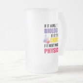 Als het beweegt is het biologie matglas bierpul (Voorkant rechts)