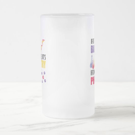 Als het beweegt is het biologie matglas bierpul (Center)