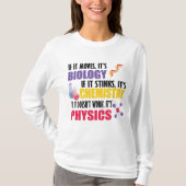 Als het beweegt is het biologie t-shirt (Voorkant)