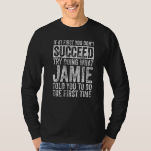 Als het bij de eerste keer niet lukt, probeer dan t-shirt