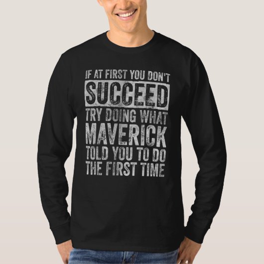 Als het bij de eerste keer niet lukt, probeer dan t-shirt (Voorkant)