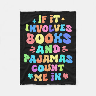 Als het boeken en pyjama's betreft, tel dan mee bi fleece deken