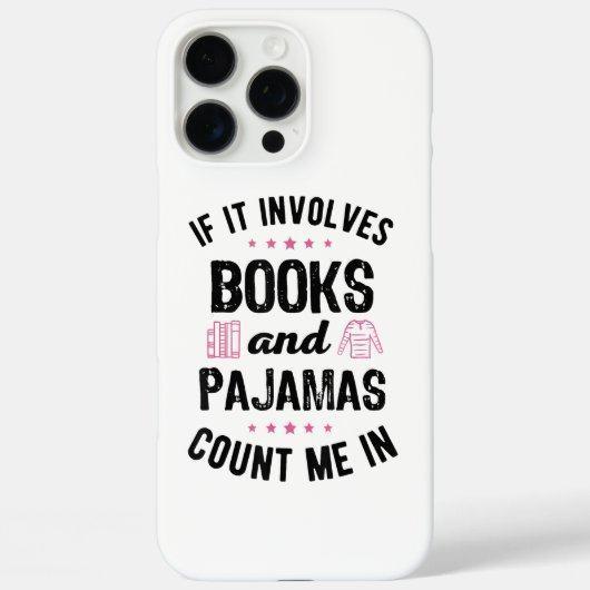 Als het boeken en pyjama's inhoudt Boekliefhebber Case-Mate iPhone Case (Achterkant)