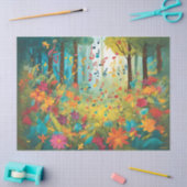 Als het bos zingt tissuepapier (Craft)