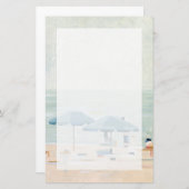 Als het de stranden is briefpapier (Voorkant / Achterkant)