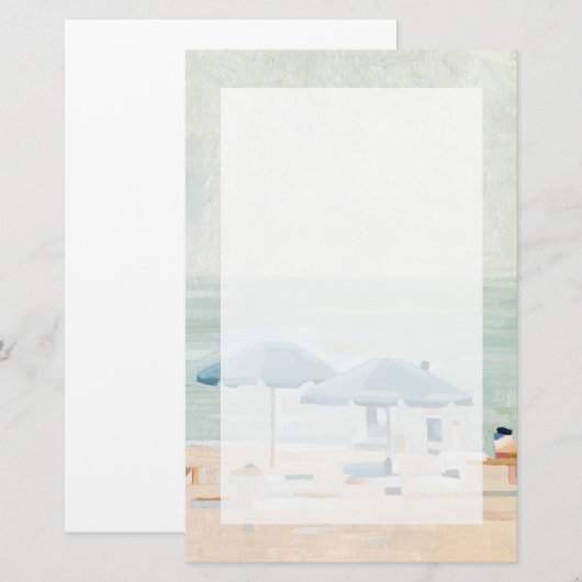 Als het de stranden is briefpapier (Voorkant / Achterkant)