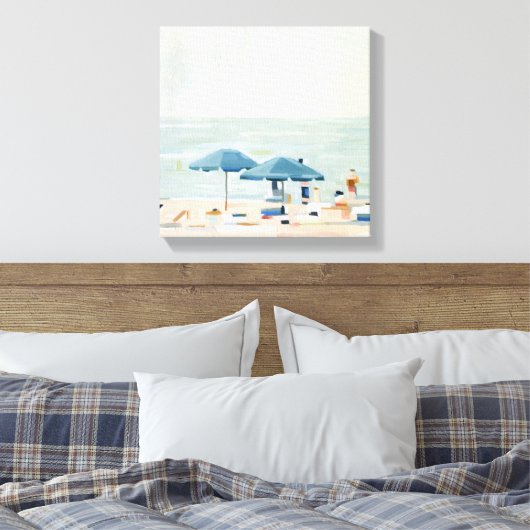 Als het de stranden is canvas afdruk (Insitu (Slaapkamer))