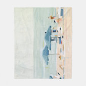 Als het de stranden is fleece deken (Voorkant)