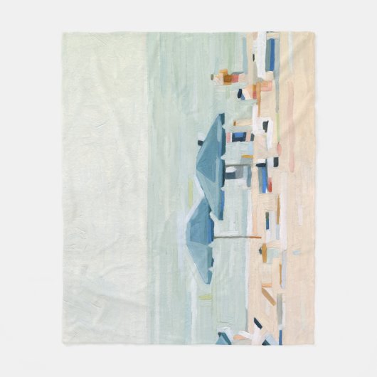 Als het de stranden is fleece deken (Voorkant)