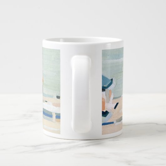 Als het de stranden is grote koffiekop (Achterkant)