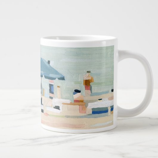 Als het de stranden is grote koffiekop (Rechts)