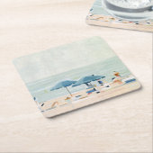 Als het de stranden is kartonnen onderzetters (Schuin)