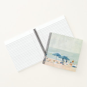 Als het de stranden is notitieboek